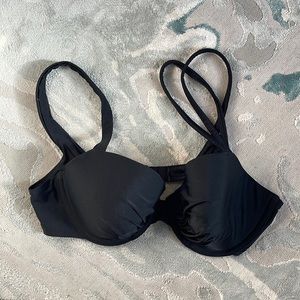 aerie black bikini top